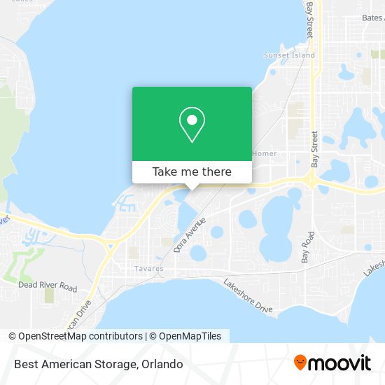 Mapa de Best American Storage