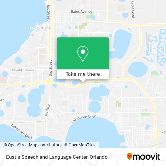 Eustis Speech and Language Center map