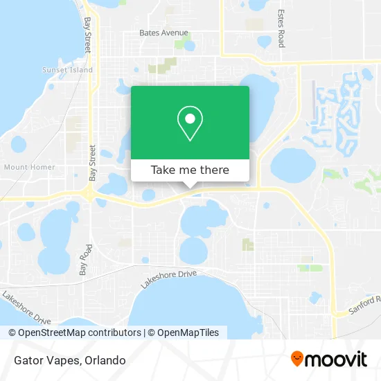 Gator Vapes map