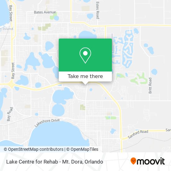 Mapa de Lake Centre for Rehab - Mt. Dora