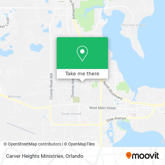Carver Heights Ministries map