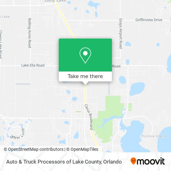 Auto & Truck Processors of Lake County map