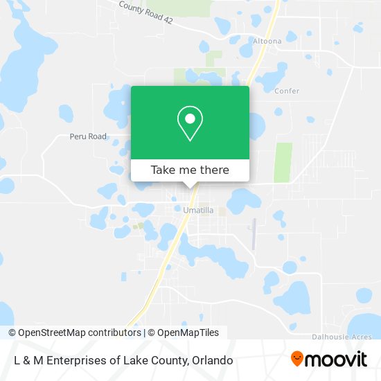 L & M Enterprises of Lake County map