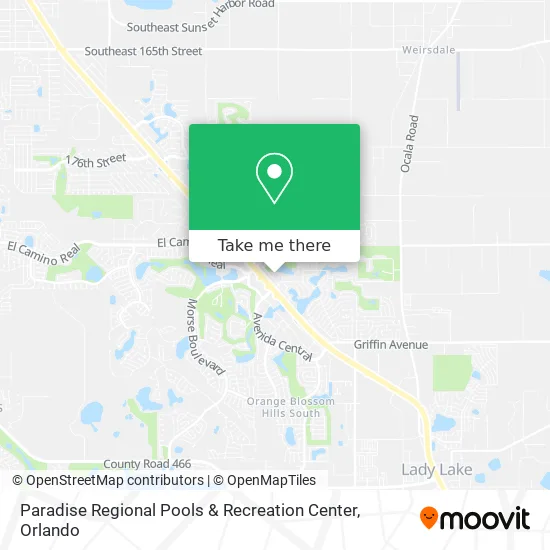 Paradise Regional Pools & Recreation Center map
