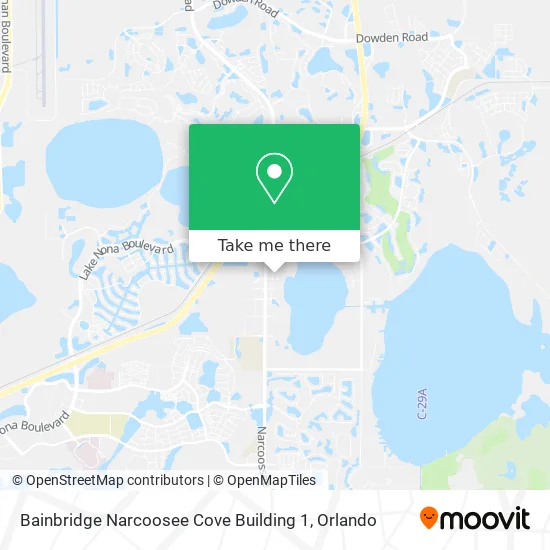 Bainbridge Narcoosee Cove Building 1 map
