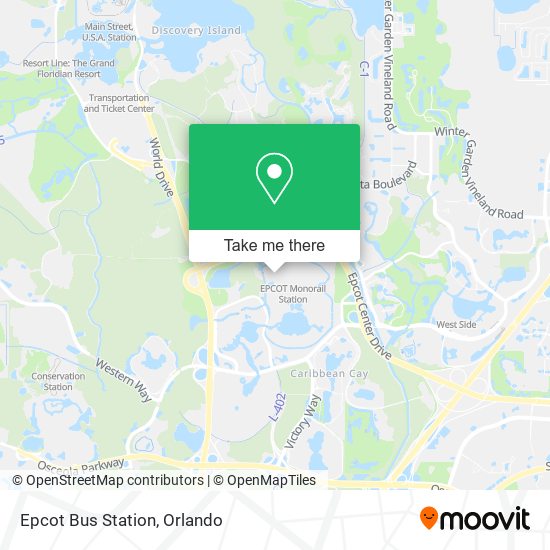 Epcot Bus Station map