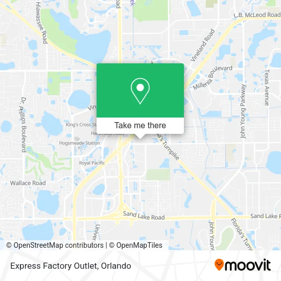 Mapa de Express Factory Outlet