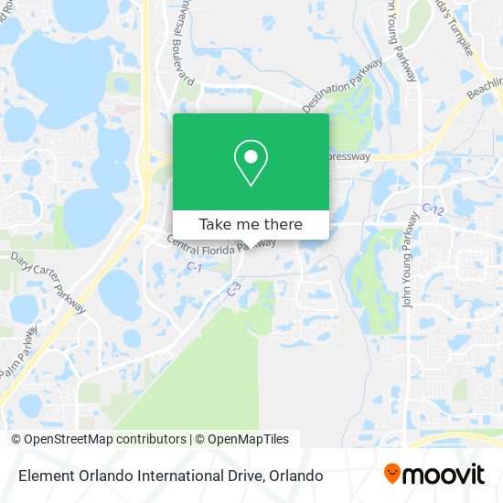 Element Orlando International Drive map