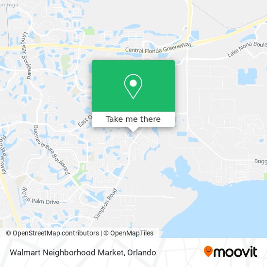 Mapa de Walmart Neighborhood Market