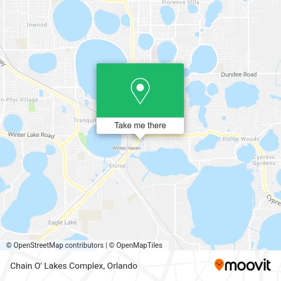 Chain O' Lakes Complex map