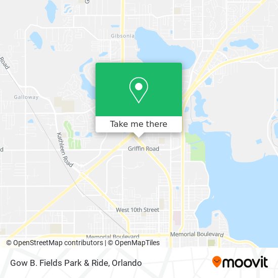 Gow B. Fields Park & Ride map