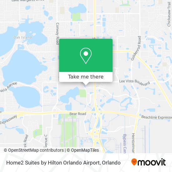 Mapa de Home2 Suites by Hilton Orlando Airport
