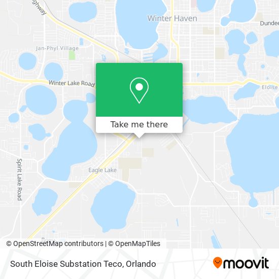South Eloise Substation Teco map
