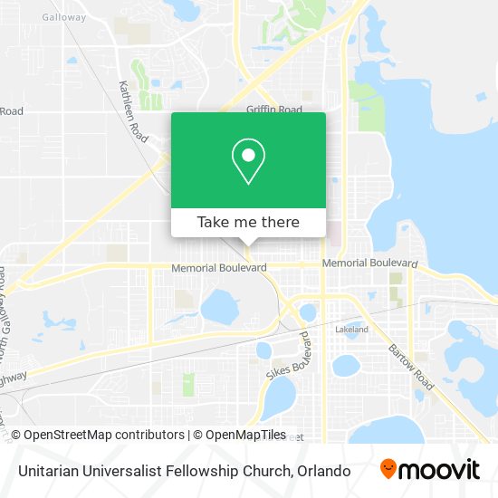 Unitarian Universalist Fellowship Church map