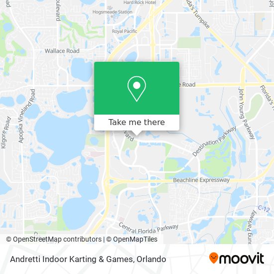 Mapa de Andretti Indoor Karting & Games