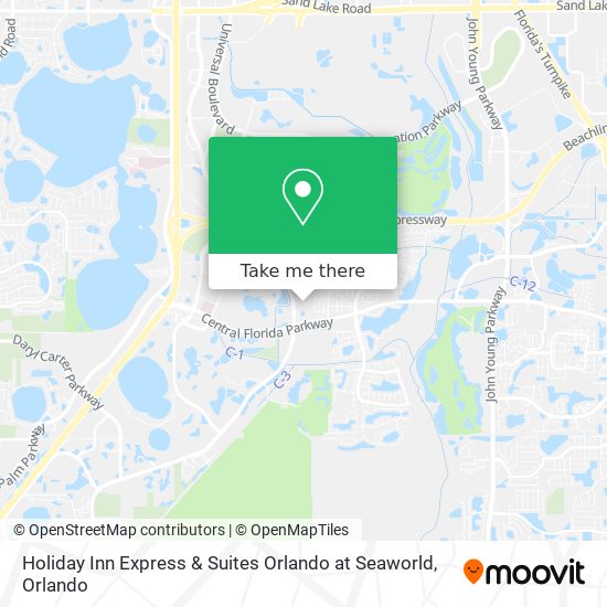 Holiday Inn Express & Suites Orlando at Seaworld map