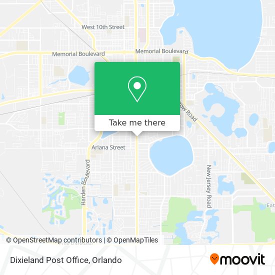 Dixieland Post Office map