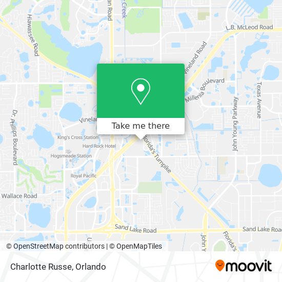 Charlotte Russe map