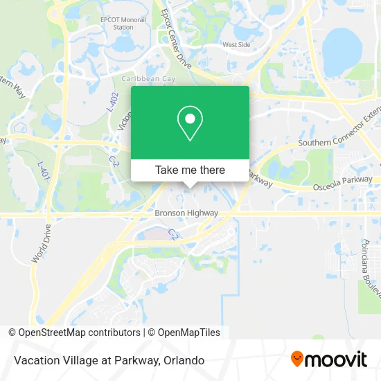 Mapa de Vacation Village at Parkway