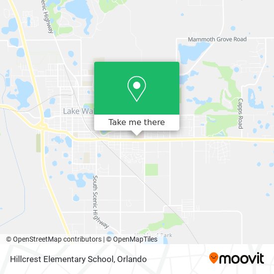 Hillcrest Elementary School map