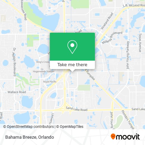 Mapa de Bahama Breeze