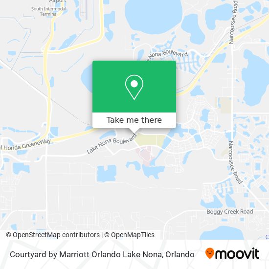 Mapa de Courtyard by Marriott Orlando Lake Nona