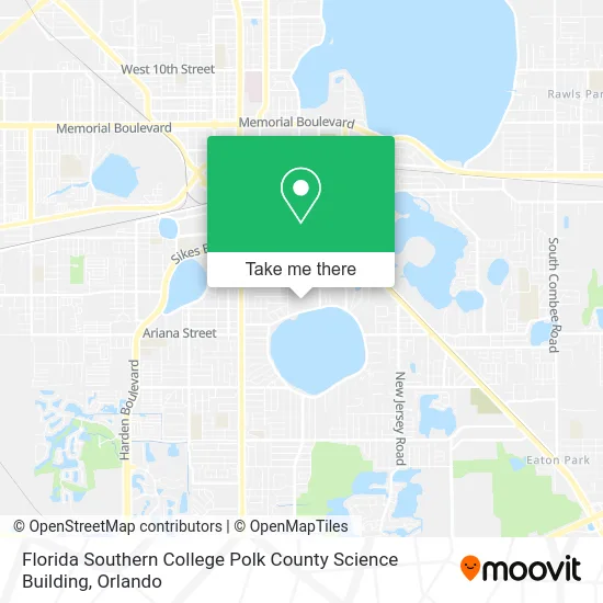 Florida Southern College Polk County Science Building map