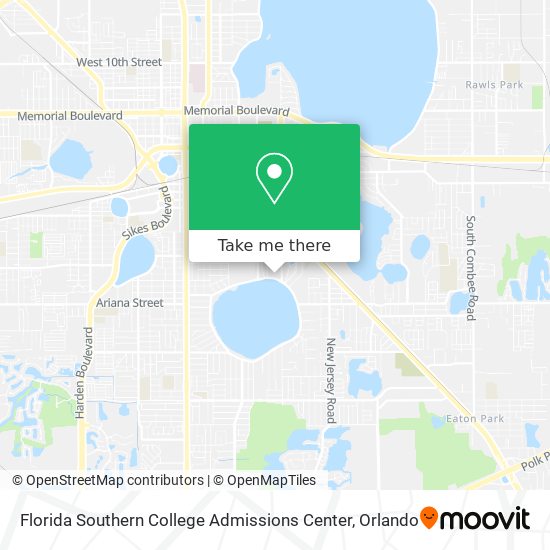 Mapa de Florida Southern College Admissions Center