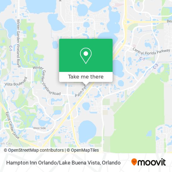 Hampton Inn Orlando / Lake Buena Vista map