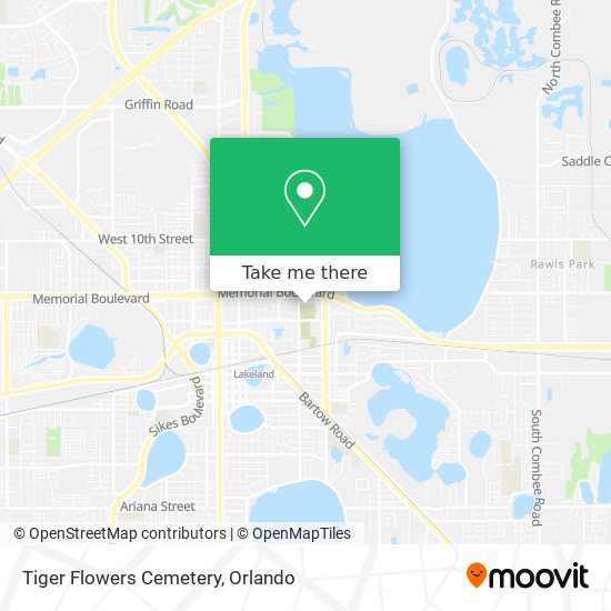 Tiger Flowers Cemetery map