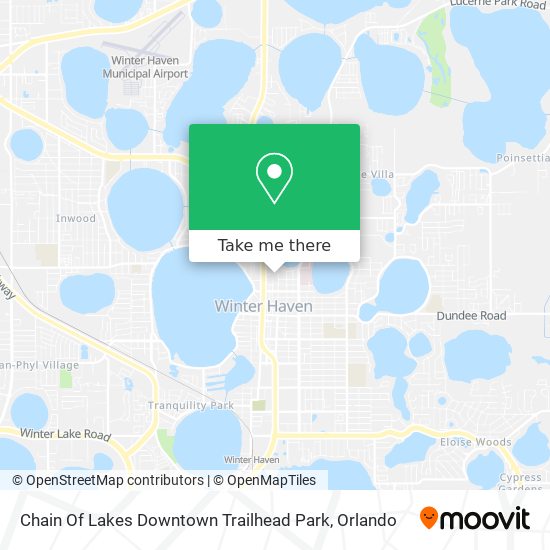 Mapa de Chain Of Lakes Downtown Trailhead Park