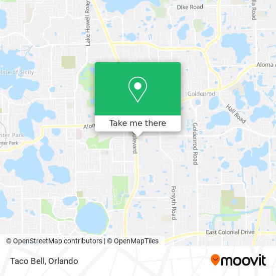 Mapa de Taco Bell