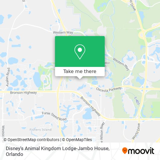 Disney's Animal Kingdom Lodge-Jambo House map