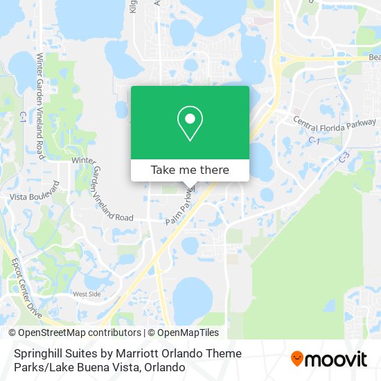 Springhill Suites by Marriott Orlando Theme Parks / Lake Buena Vista map