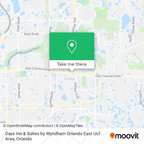 Days Inn & Suites by Wyndham Orlando East Ucf Area map