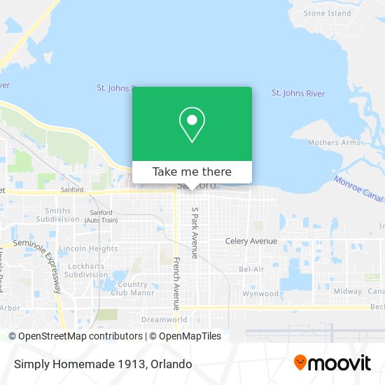 Mapa de Simply Homemade 1913