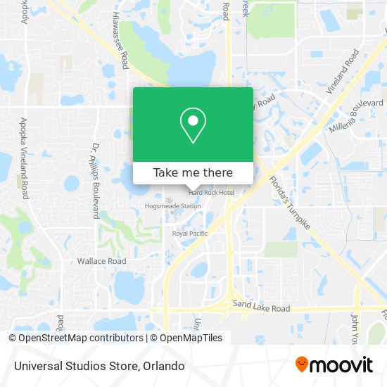 Universal Studios Store map
