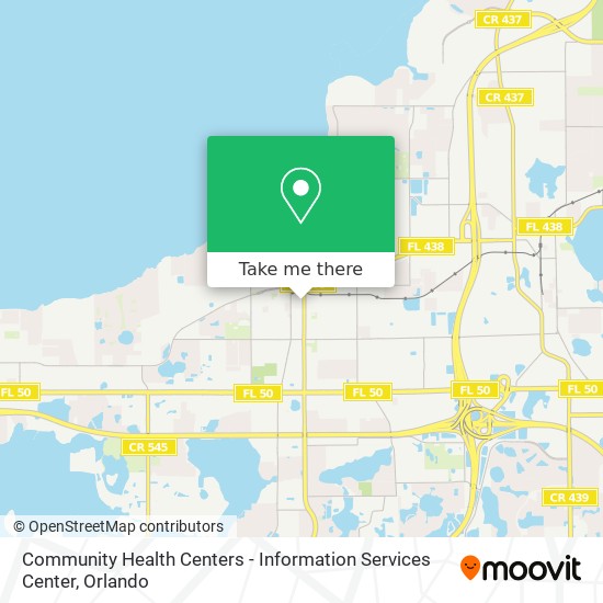 Community Health Centers - Information Services Center map