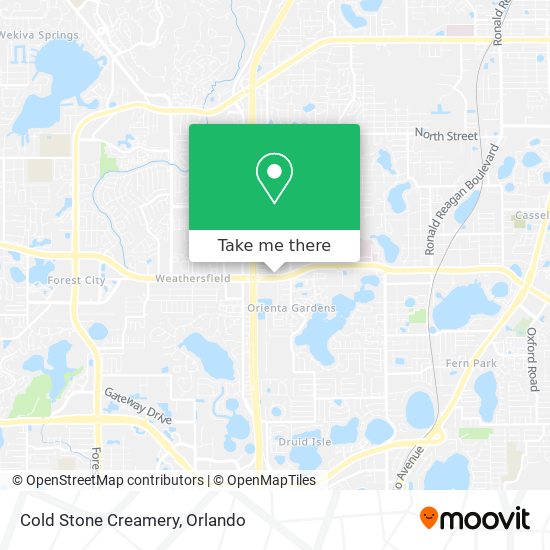 Cold Stone Creamery map