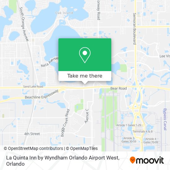 Mapa de La Quinta Inn by Wyndham Orlando Airport West