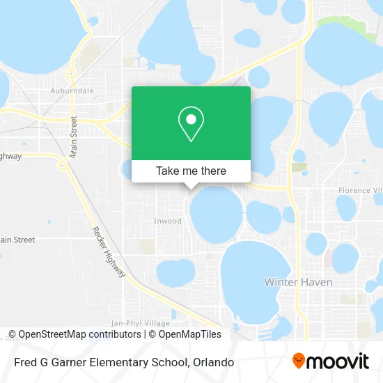 Fred G Garner Elementary School map