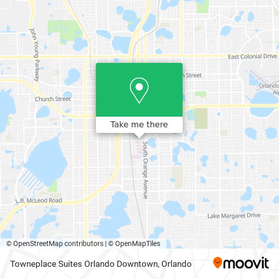 Towneplace Suites Orlando Downtown map