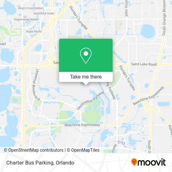 Charter Bus Parking map