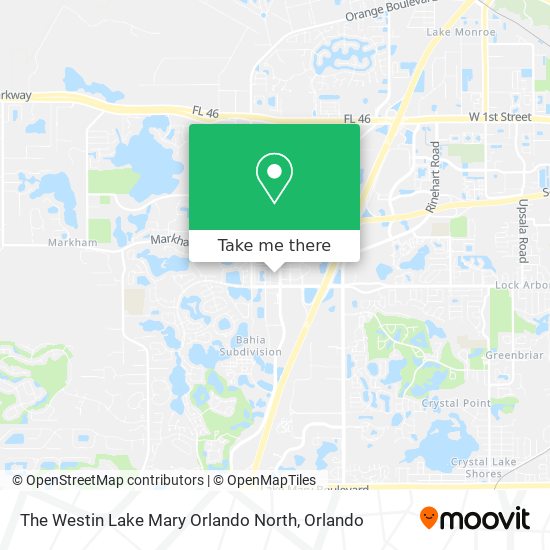 Mapa de The Westin Lake Mary Orlando North