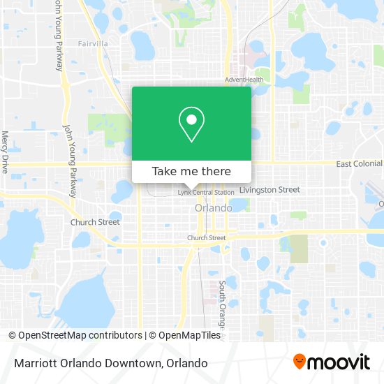 Mapa de Marriott Orlando Downtown