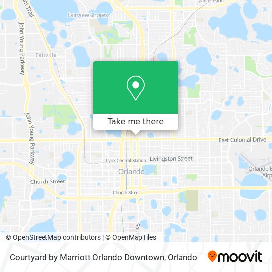 Mapa de Courtyard by Marriott Orlando Downtown