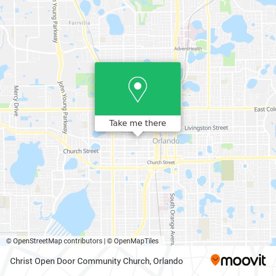 Christ Open Door Community Church map