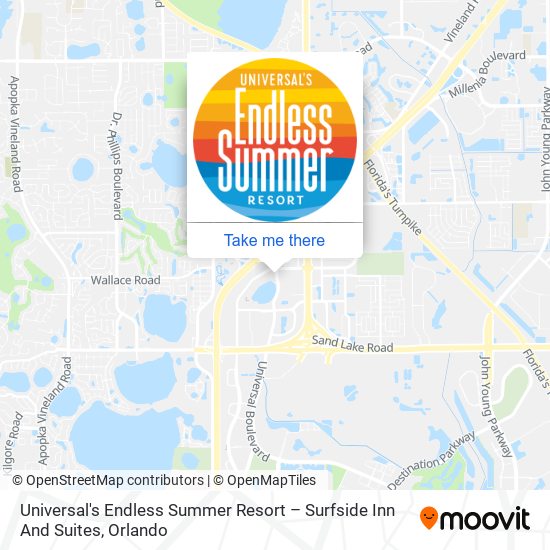 Universal's Endless Summer Resort – Surfside Inn And Suites map