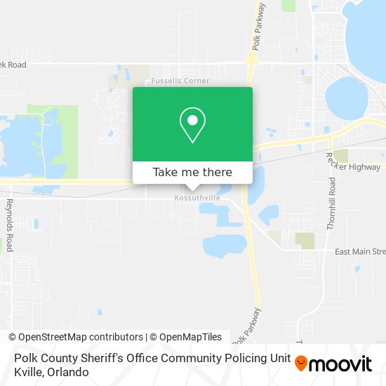 Polk County Sheriff's Office Community Policing Unit Kville map