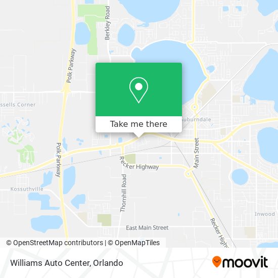 Williams Auto Center map